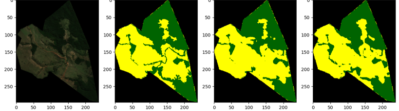 Primeiro exemplo de detalhes do funcionamento do modelo de machine learning na re.green, comparando os resultados entre as versões