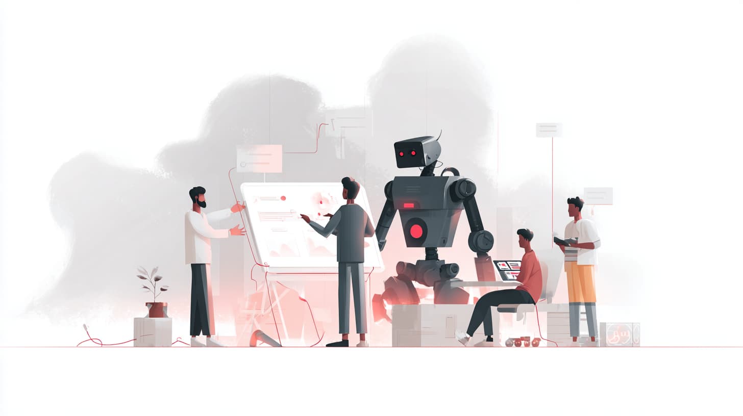 ilustração sobre uso de ia nas startups